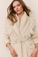 Load image into Gallery viewer, Daphira Fringe Alpaca Wrap Cardigan