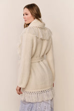 Load image into Gallery viewer, Daphira Fringe Alpaca Wrap Cardigan