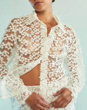 Load image into Gallery viewer, Cascade 3D Lace Button Up Shirt