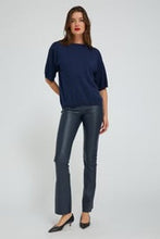 Load image into Gallery viewer, Leather Micro Flare Leggings