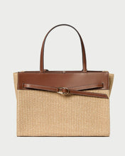 Load image into Gallery viewer, Aidan Natural Straw Work Tote