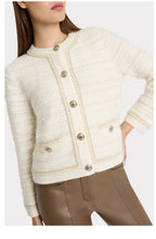 Load image into Gallery viewer, Metallic Textured Knit Jacket
