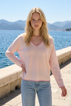 Load image into Gallery viewer, Light Cashmere V Neck Sweater