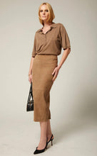 Load image into Gallery viewer, Suede Tube Skirt