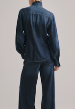 Load image into Gallery viewer, Ruffle Denim Shirt