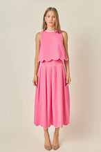 Load image into Gallery viewer, Scalloped Midi Skirt