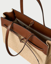 Load image into Gallery viewer, Aidan Natural Straw Work Tote