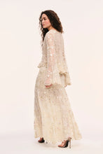 Load image into Gallery viewer, Ryana Pearl Embroidered Mesh Maxi Skirt
