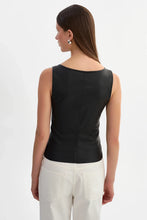 Load image into Gallery viewer, Cesia Stretch Leather Tank