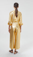 Load image into Gallery viewer, Culotte Metallic Linen Pants
