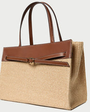 Load image into Gallery viewer, Aidan Natural Straw Work Tote