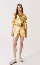 Load image into Gallery viewer, Frida Metallic Linen Shorts