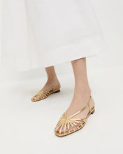 Load image into Gallery viewer, Devon Gold Slingback Sandal