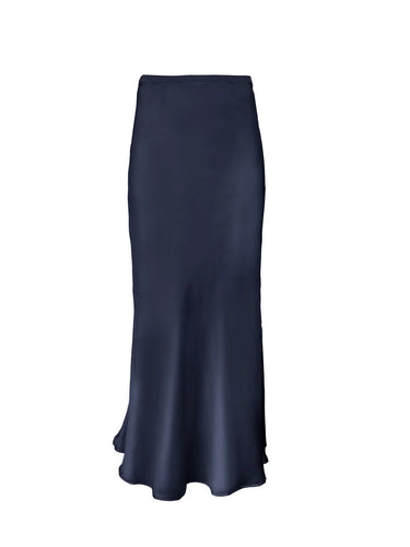 Silk Bias Long Skirt