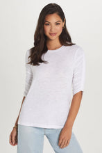 Load image into Gallery viewer, Ruched Half Sleeve Crew