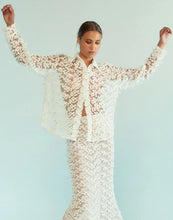 Load image into Gallery viewer, Cascade 3D Lace Button Up Shirt