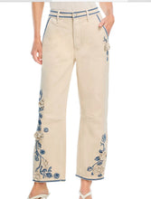 Load image into Gallery viewer, Floral Embroidered Jeans