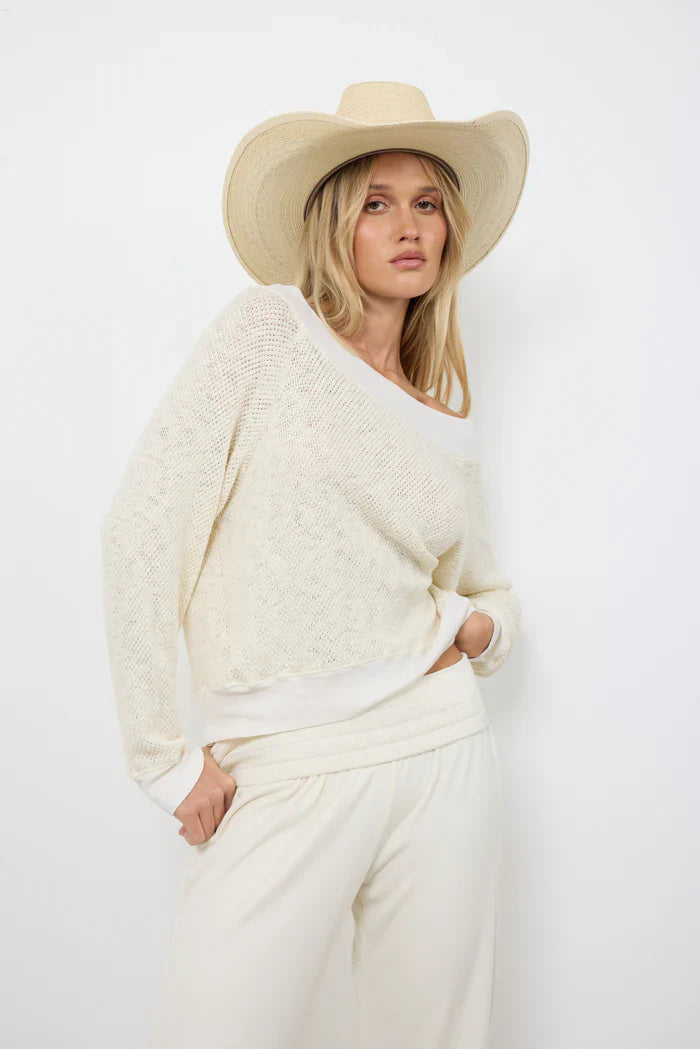 Carol Off Shoulder Sweater