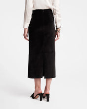 Load image into Gallery viewer, Tuxedo Maxi Skirt Velvet