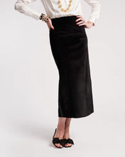 Load image into Gallery viewer, Tuxedo Maxi Skirt Velvet