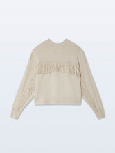 Load image into Gallery viewer, Cashmere Blend Luxe Fringe Crewneck