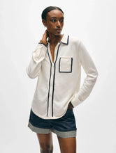 Load image into Gallery viewer, Cashmere Tipped Button Up Shirt