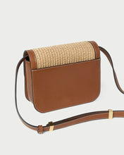 Load image into Gallery viewer, Desi Natural/Cacao Straw Crossbody