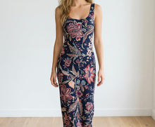 Load image into Gallery viewer, Adele Floral Silk Dress