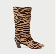 Load image into Gallery viewer, Cleo Zebra Mid-Calf Boot