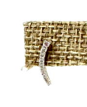 Load image into Gallery viewer, Diamond Connector tube earring