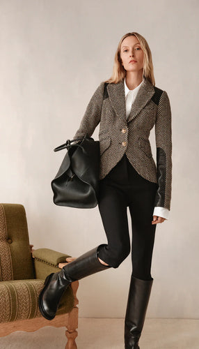 Saddle-Patch Equestrian Blazer