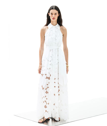 Iris Cotton Sleeveless Maxi shirt dress