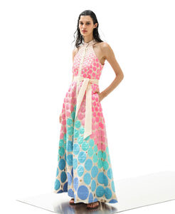 Lokaste sleeveless maxi shirt dress
