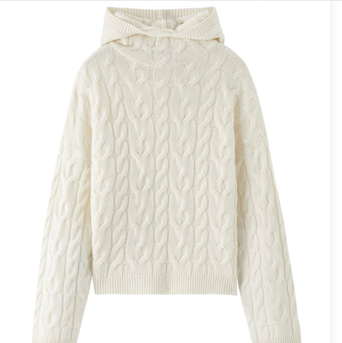 Jaelyn Cable Knit Sweatshirt
