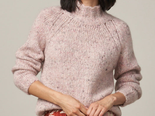 Powder pink mohair Myasa sweater