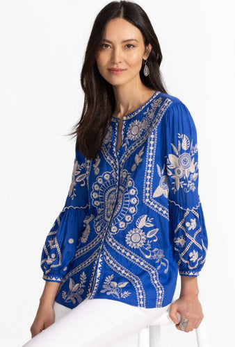 Scallop Sleeve Blouse