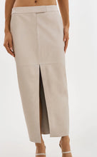 Load image into Gallery viewer, Abia Bon Low Waist Leather Skirt