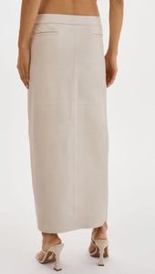 Abia Bon Low Waist Leather Skirt
