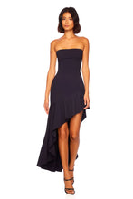 Load image into Gallery viewer, Tube Ruffle Dress Midnight