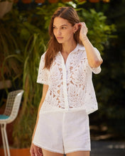 Load image into Gallery viewer, Short Sleeve Contrast Button Down