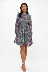 Balloon Waisted Mini Dress