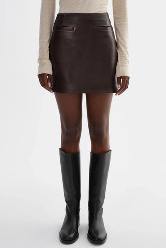 Rowan Leather Mini Skirt