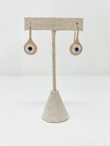 Evil Eye Drop Earring
