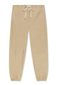 Leather Drawstring Jogger