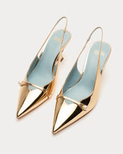 Load image into Gallery viewer, Vivian Pump-Mirror Gold