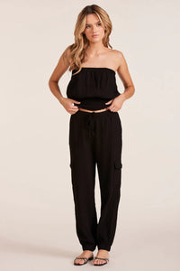 Mixed Drawstring Pant