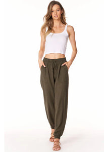 Mixed Drawstring Pant