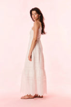 Load image into Gallery viewer, Terria Cotton Scalloped Maxi Dress