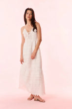 Load image into Gallery viewer, Terria Cotton Scalloped Maxi Dress