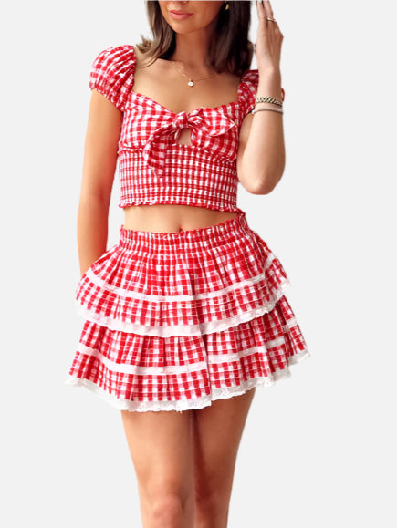 Ruffle Mini Skirt